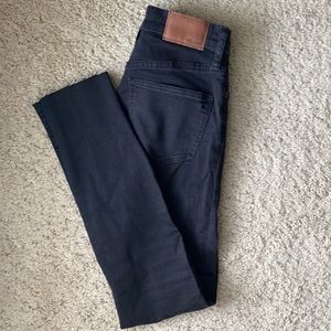 Madewell 9 inch rise black skinny jeans